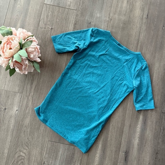 New Lularoe Gigi Heather Teal Top - Picture 2 of 4